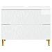 Armadio per Lavabo da Bagno DELFT Bianco Lucido 82 x 41 x 59 cm - Foto miniatura 4