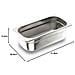 66217 - Ciotola forata Gn 1/2 265x325x150 Inox 18/10 - Foto miniatura 2