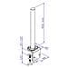 Supporto da tavolo per braccio modulare, 450mm - Foto miniatura 6