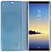 Custodia A Specchio Con Funzione Supporto Per Samsung Galaxy Note 8 - Blu - Foto miniatura 3