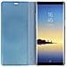 Custodia A Specchio Con Funzione Supporto Per Samsung Galaxy Note 8 - Blu - Foto miniatura 12