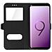 Custodia Samsung Galaxy S9 Doppia Finestra Cover Silicone Gel - Nero - Foto miniatura 2