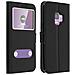 Custodia Samsung Galaxy S9 Doppia Finestra Cover Silicone Gel - Nero - Foto miniatura 4