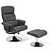 Poltrona Massaggiante / riscaldante E Poggiapiedi Pelle Sintetica Grigia Legend - Foto miniatura 15