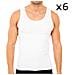 Intimo Abanderado 0300 Pack 6 Tank Abbigliamento Uomo 56 - Foto miniatura 1