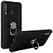 Cover Huawei P30 Lite Bi-materia Rigida Morbida Anello Magnetico Stand Nero - Foto miniatura 5