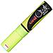 Marker Uni Chalk - Pwe-8k - 8,0mm - Punta Scalpello - Giallo Fluo - 1 Pz - Foto miniatura 2