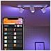 Lampada Da Soffitto Led White Color Argenta 3x6w Hue Bianco 127x89x480 Mm Metallo - Foto miniatura 3