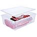 Contenitore Portaoggetti Clear Box Impilabile 54x37x15 Cm. Trasparente F707806 - Foto miniatura 1