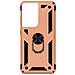 Cover Samsung Galaxy S21 Ultra Bi-materia Anello Magnetico Stand Rosa Gold - Foto miniatura 1