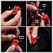 Wheel Stripes Trim Con Applicatore Per Moto Cerchi Rosso - Foto miniatura 9