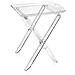 Pliã¨ Tavolino Con Ripiano Vassoio In Plexiglass Trasparente Richiudibile Dim. 61x47x36 Cm Made In Italy - Arredamento C - Foto miniatura 1