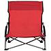 Sedie da Spiaggia Pieghevoli 2 pz in Tessuto Rosso - Foto miniatura 3