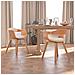 Sedie da Pranzo 2 pz in Legno Curvato e Similpelle - Foto miniatura 3