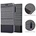 Custodia Compatibile Con Oneplus 8 In Grigio Nero - Coperchio Protettiva Con Chiusura Magnetica, Funzione Stand E Tasca Per Le Carte - Foto miniatura 6