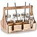 Scatola Barattolo Per Bevande +6 X Cannuccia, Legno, - Foto miniatura 3