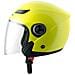 Casco Jet Visiera Lunga Scooter Moto Quad Omologato Ece 22 05 Giallo Fluo Xl - Foto miniatura 5