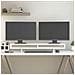 Supporto Per Monitor Bianco 100x27x14 Cm Legno Massello Di Pino - Foto miniatura 3