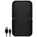 Caricatore Smartphone Qi Wireless Da Auto 15w Silicone Nero - Foto miniatura 2