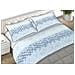 Completo Lenzuola 100% Cotone Made Italy Fantasia Cell C.n. Singolo Azzurro - Foto miniatura 1