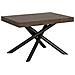 Tavolo Allungabile 90x120/224 Cm Famas Telaio Antracite - Noce - Foto miniatura 6