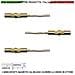 Mini Sensore Magnetico Ottone Da Incasso Antifurto Finestre Infissi 3 Pezzi Contatto Reed Nc Sottovuoto Sensibilità Ma - Foto miniatura 1