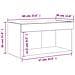 Mobile Porta TV con Luci LED Rovere Marrone 60x30x30 cm - Foto miniatura 2