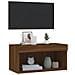 Mobile Porta TV con Luci LED Rovere Marrone 60x30x30 cm - Foto miniatura 4