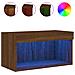 Mobile Porta TV con Luci LED Rovere Marrone 60x30x30 cm - Foto miniatura 1