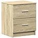 Comodino Con 2 Cassetti Rovere Sonoma 40x36x50 Cm - Foto miniatura 2