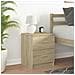 Comodino Con 2 Cassetti Rovere Sonoma 40x36x50 Cm - Foto miniatura 3