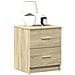 Comodino Con 2 Cassetti Rovere Sonoma 40x36x50 Cm - Foto miniatura 1