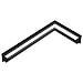 Griglia Di Ventilazione Luft Angolo Destra 40x80x12 Nero Slim - Foto miniatura 5