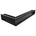 Griglia Di Ventilazione Luft Angolo Destra 40x80x12 Nero Slim - Foto miniatura 1