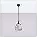 Sollux Lighting Lampada A Sospensione Ritz Nero Sla.0356 - Moderno Lampada A Sospensione Nero 92x23x23 Cm - Foto miniatura 2