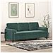 Divano a 3 Posti con Cuscini Verde Scuro 180 cm in Velluto - Foto miniatura 2
