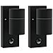 Lampade da parete esterne con sensore 2 pz in acciaio inox nero IP44 - Foto miniatura 1