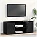 Mobile TV  Nero Rovere 100x35x40 cm Legno ingegnerizzato - Foto miniatura 2
