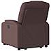 Poltrona Alzapersona Reclinabile Marrone Scuro in Tessuto - Foto miniatura 5