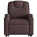 Poltrona Alzapersona Reclinabile Marrone Scuro in Tessuto - Foto miniatura 9