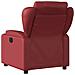 Poltrona Reclinabile Elettrica Rosso Vino in Similpelle - Foto miniatura 4