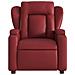 Poltrona Reclinabile Elettrica Rosso Vino in Similpelle - Foto miniatura 8
