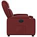 Poltrona Reclinabile Elettrica Rosso Vino in Similpelle - Foto miniatura 9