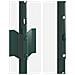 Pali per Recinzione 11 pcs U-Channel Verde 100 cm Acciaio - Foto miniatura 5