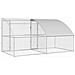 Gabbia per polli Argento 400 x 200 x 198.5 cm Acciaio zincato - Foto miniatura 5
