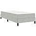 Letto box spring con materasso Grigio chiaro 90 x 190 cm - Foto miniatura 1