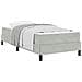 Letto box spring con materasso Grigio chiaro 90 x 190 cm - Foto miniatura 3