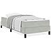 Letto box spring con materasso Grigio chiaro 90 x 190 cm - Foto miniatura 4