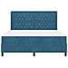 Letto con Box Springs LED e Materasso Blu 180 x 200 cm Velluto - Foto miniatura 8