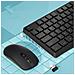 Combo Tastiera E Mouse Wireless 2.4g - Set Nero Con Batterie Aaa - Foto miniatura 5